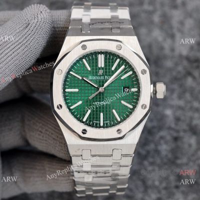 Fake Audemars Piguet Watch Royal Oak 41mm Olive Green Dial Automatic Watch